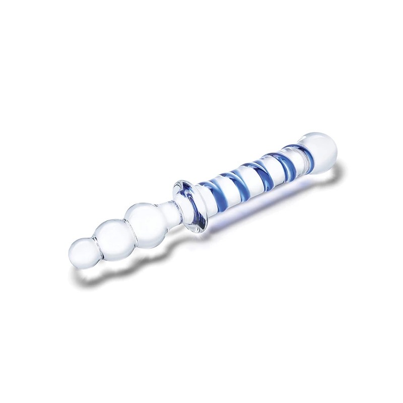 Glas - Podwójne Szklane Dildo Twister